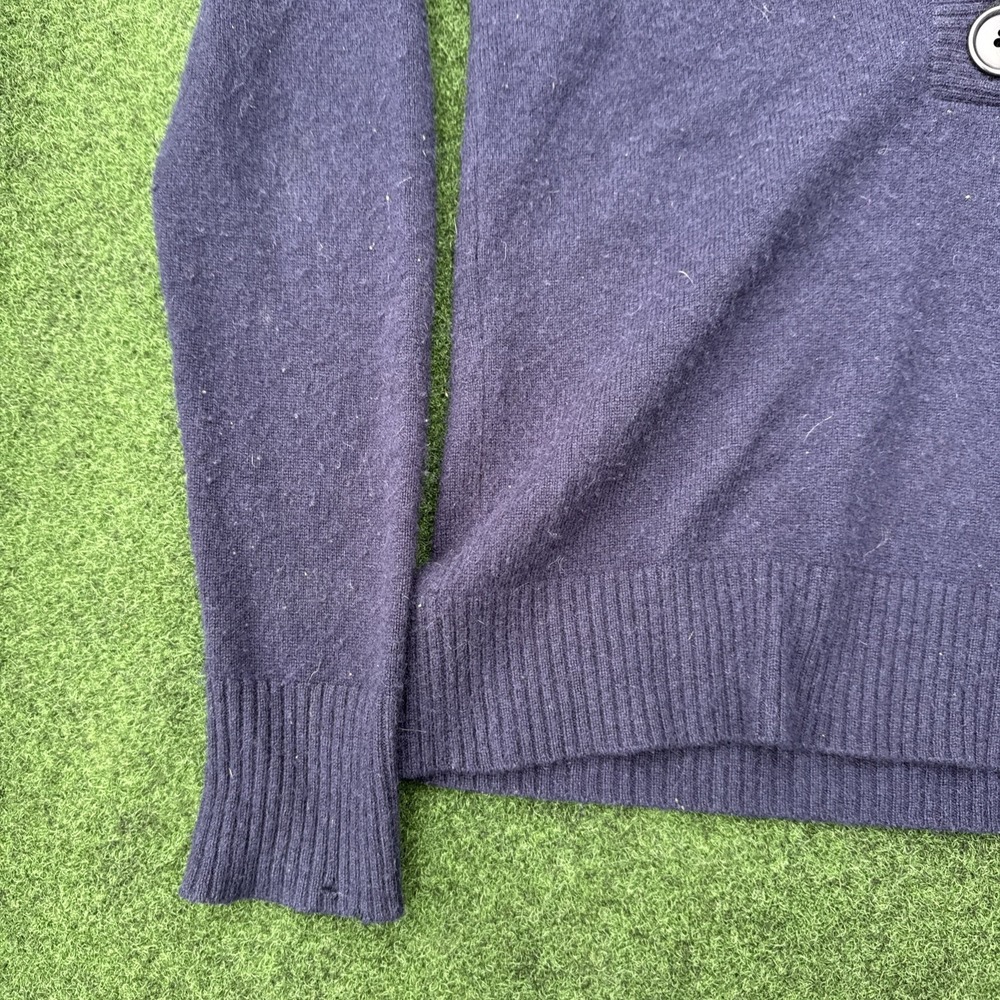 J. CREW Cashmere Cardigan Sweater Size Small Blue 100% Cashmere Soft Nice Womens - Picture 4 of 10